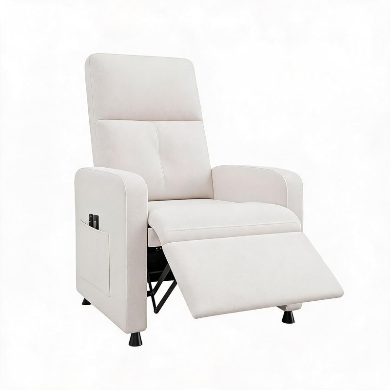 Upholstered Armchair, White
