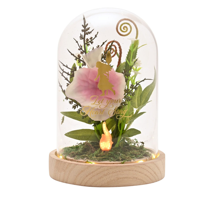 Disney Pastel Princess Florals In A Cloche With Neon Light Moana