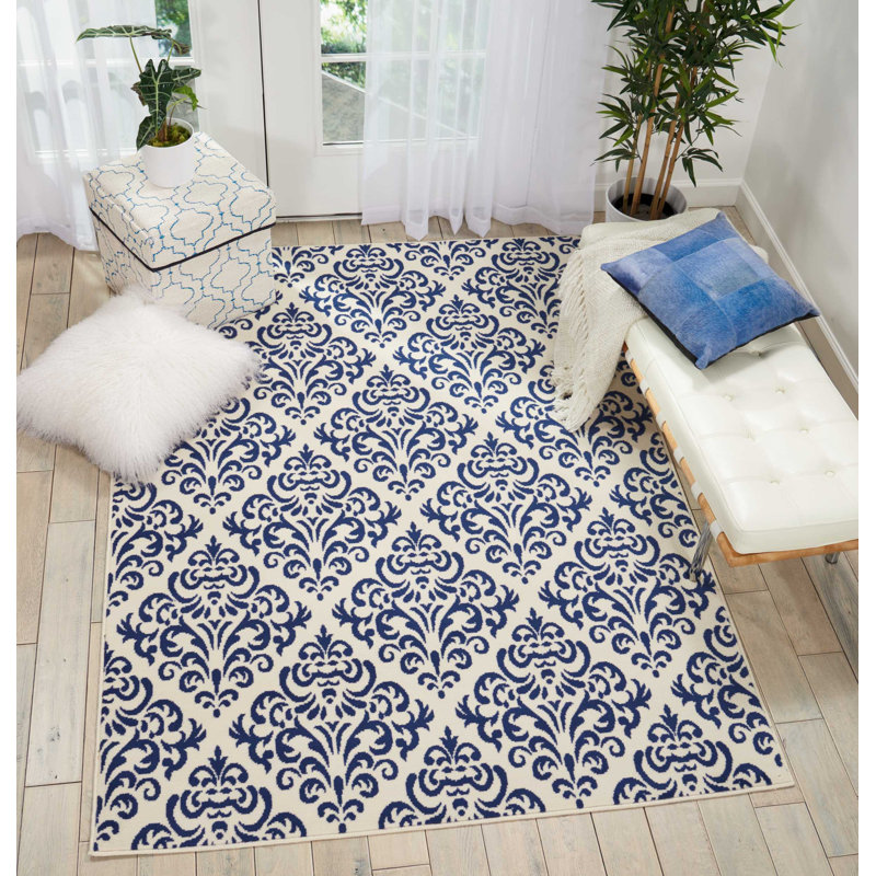 Tapis blanc Bo, Rectangle 5 pi 3 po x 7 pi 3 po