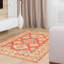 Tapis rouge foncé Finest Ghazni 5 pi 1 po x 6 pi 6 po