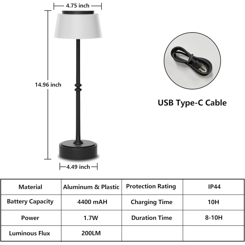 Multi-Scene Cordless LED Desk Lamp