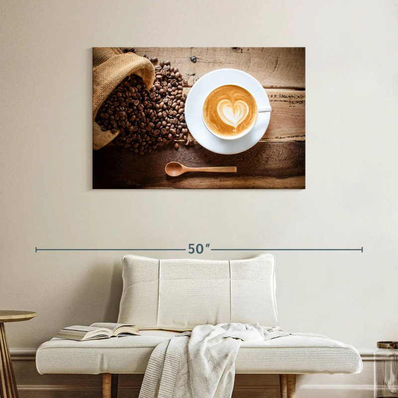 Yarlin Latte Coffee, 26" H x 39" W