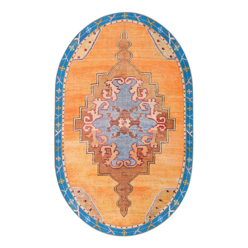 Chenille Indoor Rug, Oval 5' x 8'
