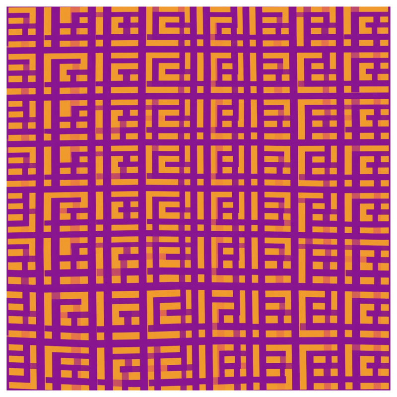 Housses de couette orange mauve mauve, Grand lit