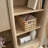 Desktop Hutch With Adjustable Shelves, Brown Finish