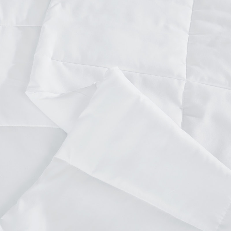 Couverture en duvet synthétique Trous, Simple extra long, Blanc