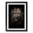 Leopard in the Dark in Abstract - Picture Frame Graphic Art Print-55772027-55772028