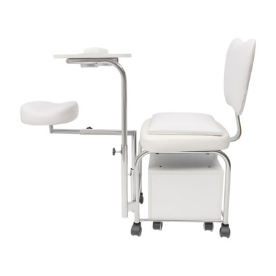 Beauty Nail Table Professional Trolley Stool Adjustable Desk Workstation With Rolling Wheels Drawers Storage
