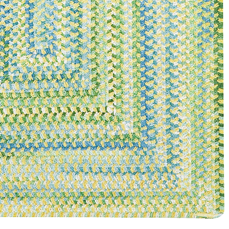 Veans Cotton Indoor Rug, Concentric Square 8'6"