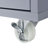 K&K Rolling Kitchen Island With Extended Table, Kitchen Island On Wheels With LED Lights,Power Outlets And 2 Fluted Glass Doors, Kitchen Island With A Storage Compartment And Side 3 Open Shelves, Grey-78111466