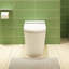1 pièce, bidet intelligent en blanc avec siège chauffant, chasse d'eau à une touche et fonction de nettoyage à l'eau pulvérisée