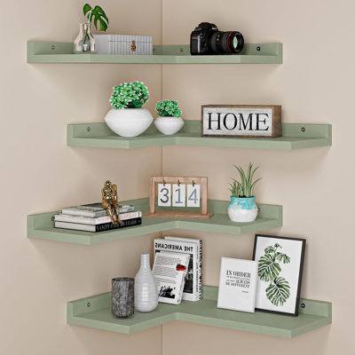 Ensemble de 4 tablettes de coin flottantes