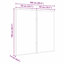 vidaXL Bulletin Board Folding Manual Solid pine wood Office Supplies Pin Memo-131995609-131995611