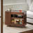 Modern Minimalist Natural Colour Black Walnut Wood Sofa Multifunctional Movable Side Table