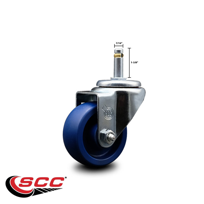 Solid Polyurethane Wheel Swivel Ring Stem Caster