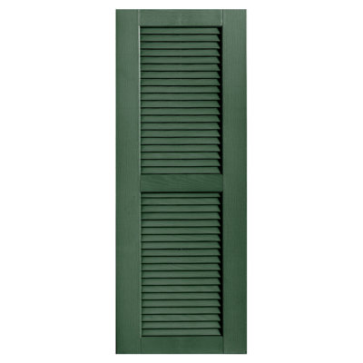 Straight Top Open Louver Shutters Pair