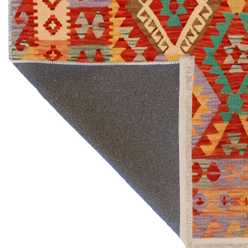 Koti Performance Washable Southwestern Indoor / Outdoor Rug, Rectangle 4' x 5'11"