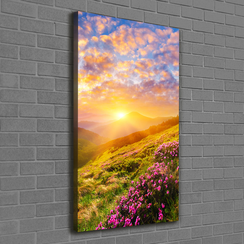Sunset Mountains - Wrapped Canvas Print