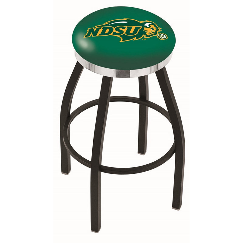 NCAA 36" Swivel Bar Stool, North Dakota State - Green