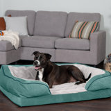 Velvet Waves Perfect Comfort Full Support Sofa Style Bolster Dog Bed