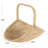 Woven Seagrass Flower Basket With Detachable Handle