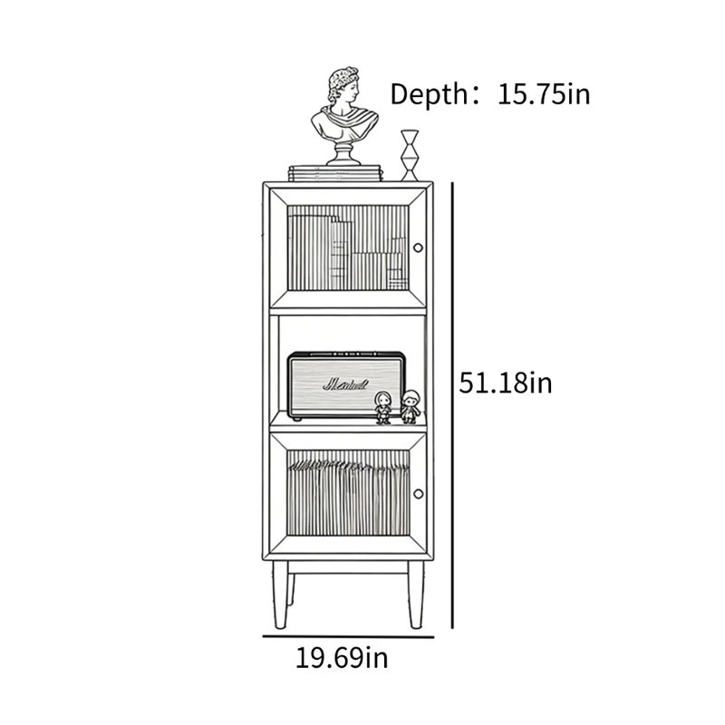 Petite armoire d'appoint de petite taille