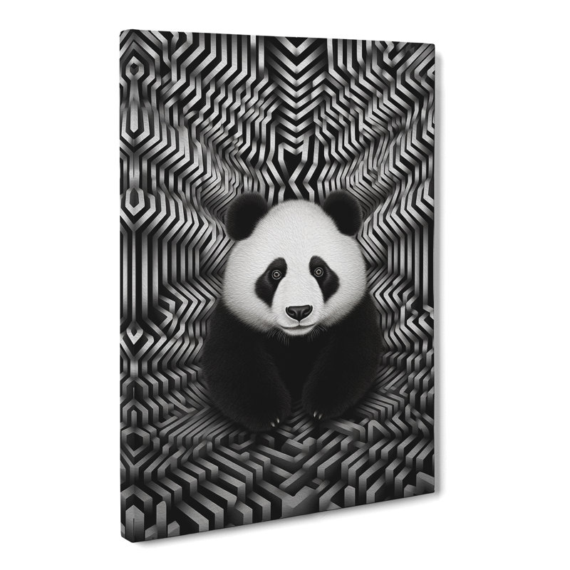 Panda Op - No Frame Print, 76cm H x 50cm W x 3cm D