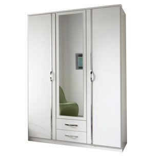 3 Door Manufactured Wood Wardrobe