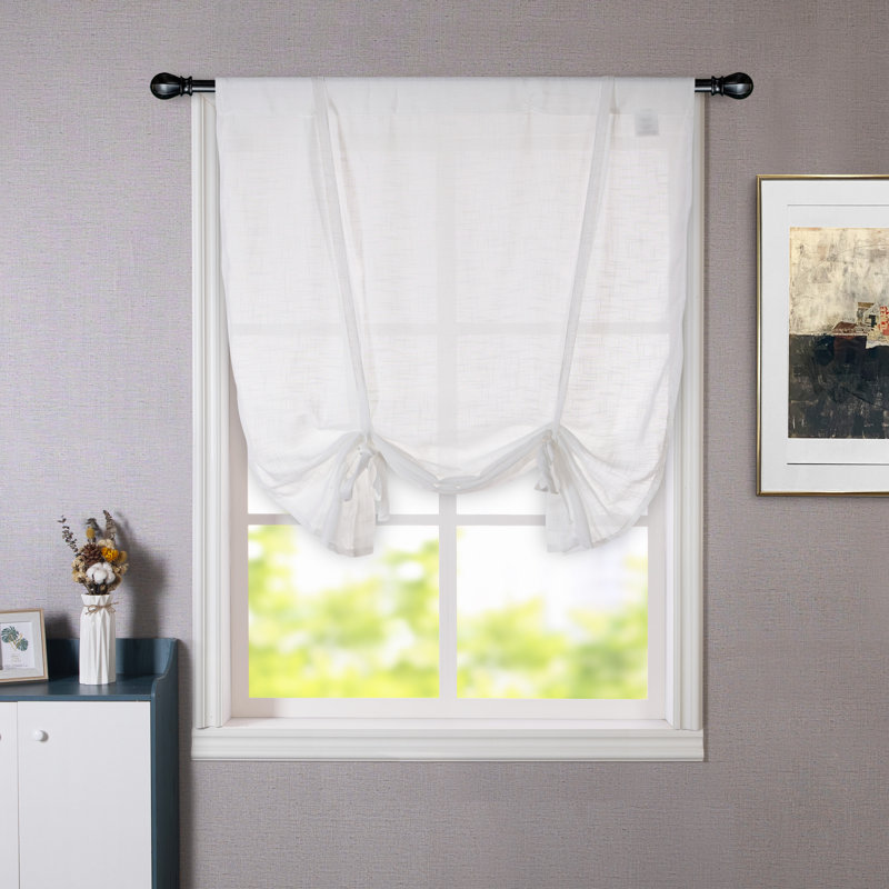 Semi Sheer Curtain Single Panel, 42" W x 63" L
