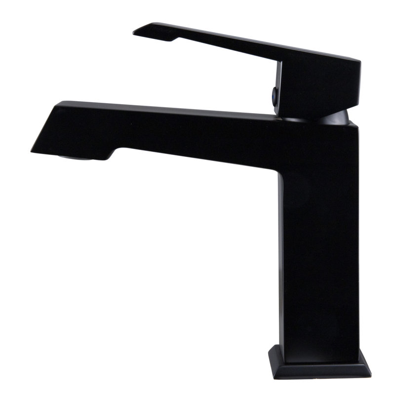 Robinet pour salle de bain à un trou, Noir