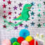 Fax Potato - Pinatas Dinosaur Pull String Cardboard Pinata - W41cm x D15cm x H45cm - Green