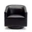 Chaise de fonction pivotante en bois noir-1410691604