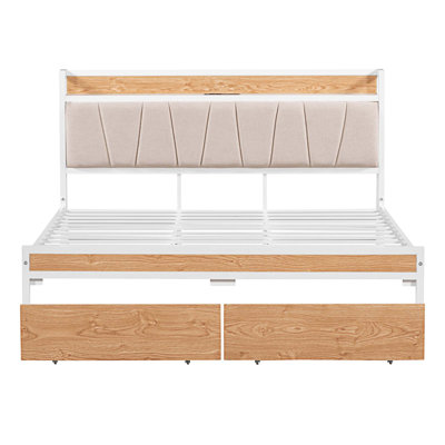 Lit plateforme avec rangement