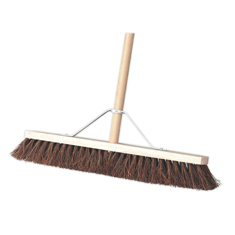 Vinita Push Brooms, Beige/Brown, 162cm H x 61cm W x 7cm D