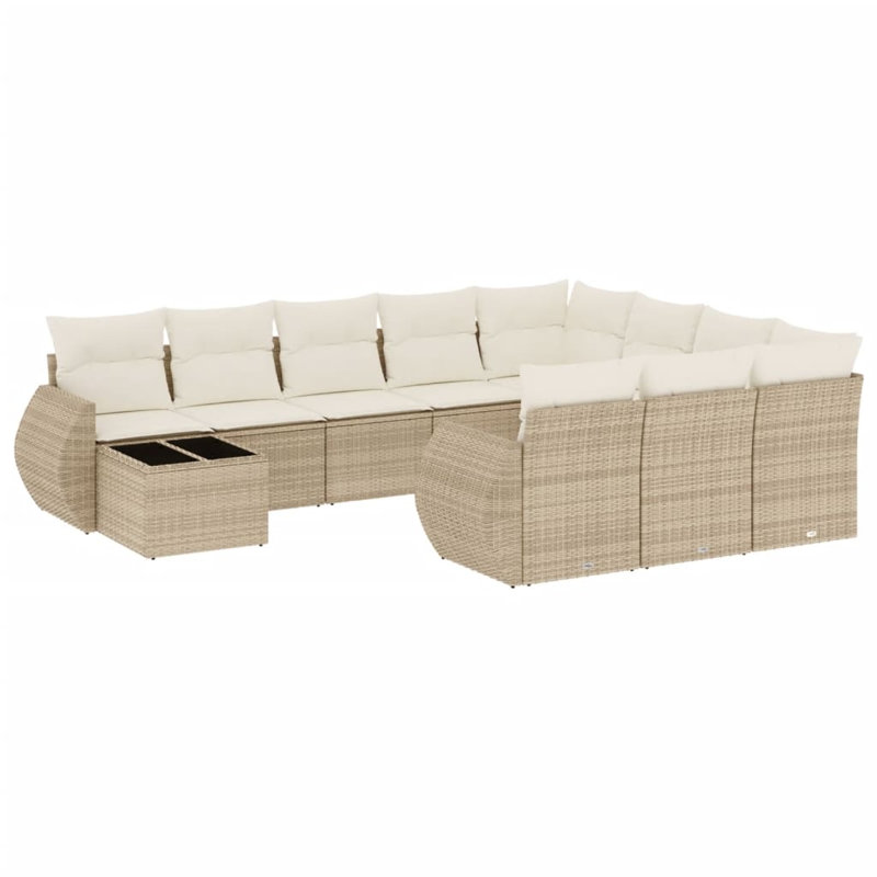 Ensemble de canapé de jardin Vidaxl beige
