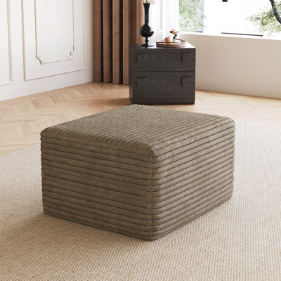 Sofa Ottoman ,No Assembly Required,(Plush Corduroy Fabric)