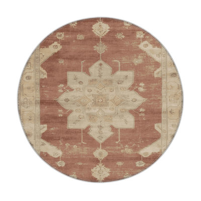 Tapis intérieur et extérieur brun Overdyed