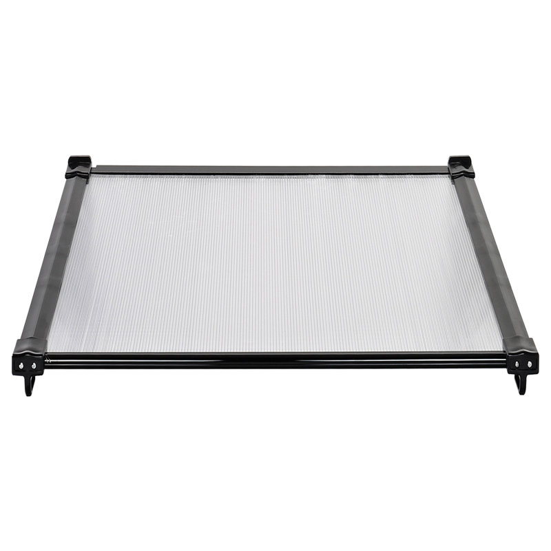 Dakota Fields 120cm W x 90cm D Polycarbonate Cover Retractable Freestanding Awning