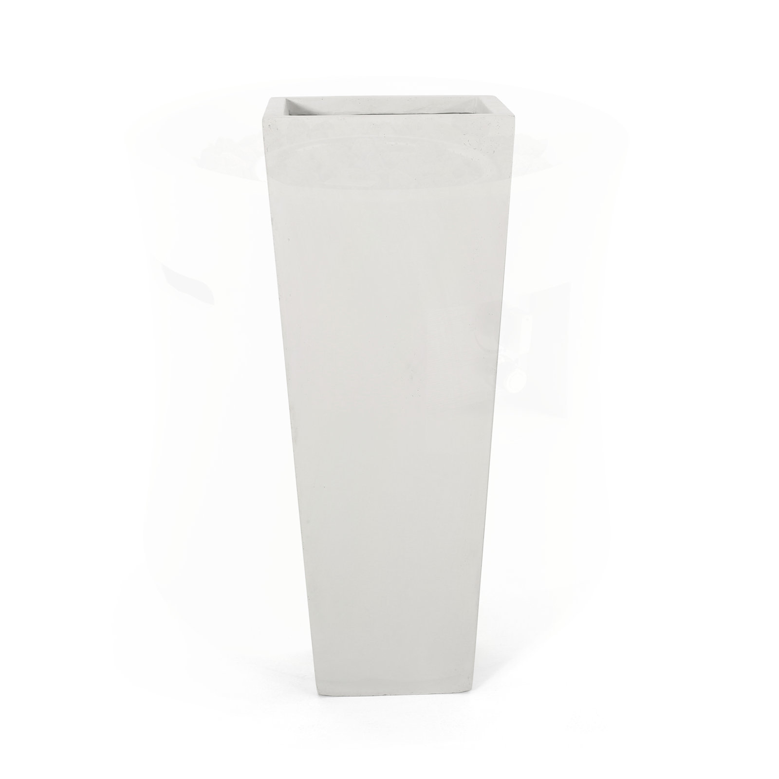 Devi 13" Pot Planter, Matte White, 1