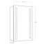 Adonica Surface LED Frameless Medicine Cabinet with Mirror and 2 Fixed Shelves-39986139
