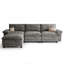 Canapé modulaire en L 108,3 po, canapé modulaire confortable avec repose-pieds mobile, canapé rembourré en chenille pour le salon-225367258
