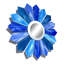 Sunburst Handmade Glass Wall Décor