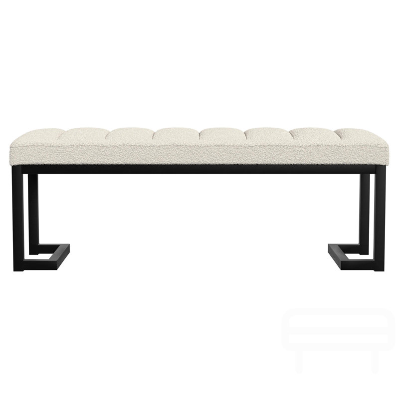 Banc d'appoint capitonné Boucle