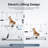 Electric Adjustable Pet Grooming Table, 110v/220v, Height Range 8-36 Inch, White-122349910
