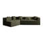 Canapé modulaire moderne avec siège profond 127,5 po. Pas d'assemblage. Forme géométrique pour plusieurs combos. Zone de haute mousse revigorante. Respirant. 3, siège Flare Sparkle, minimaliste. Modulaire-1542629273