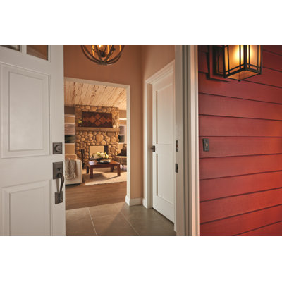 Addison Handleset with Deadbolt and Door Lever and Rosette