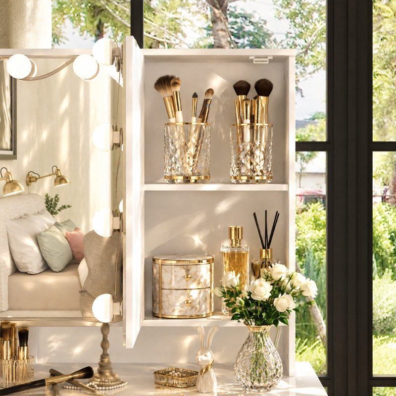 Coiffeuse Borgar, Blanc