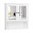 Wall Bathroom Storage with Double Mirror Doors-1458618100