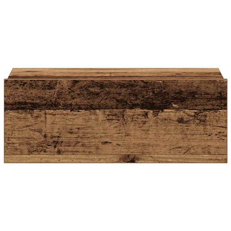Dagmar Bedside Table, Old Wood, Set of 2