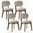 Upholstered Solid Wood Side Dining Chair